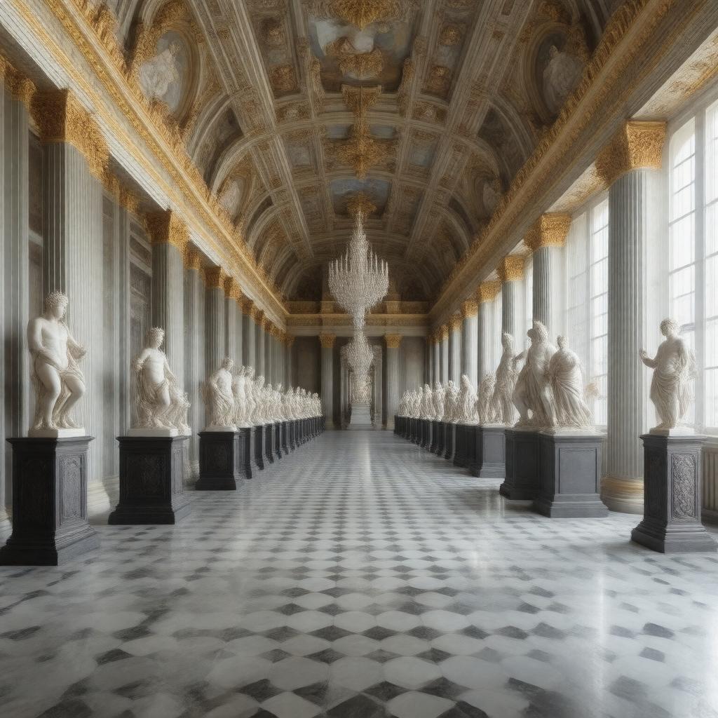 AI-created image of Gustav III's Museum of Antiquities