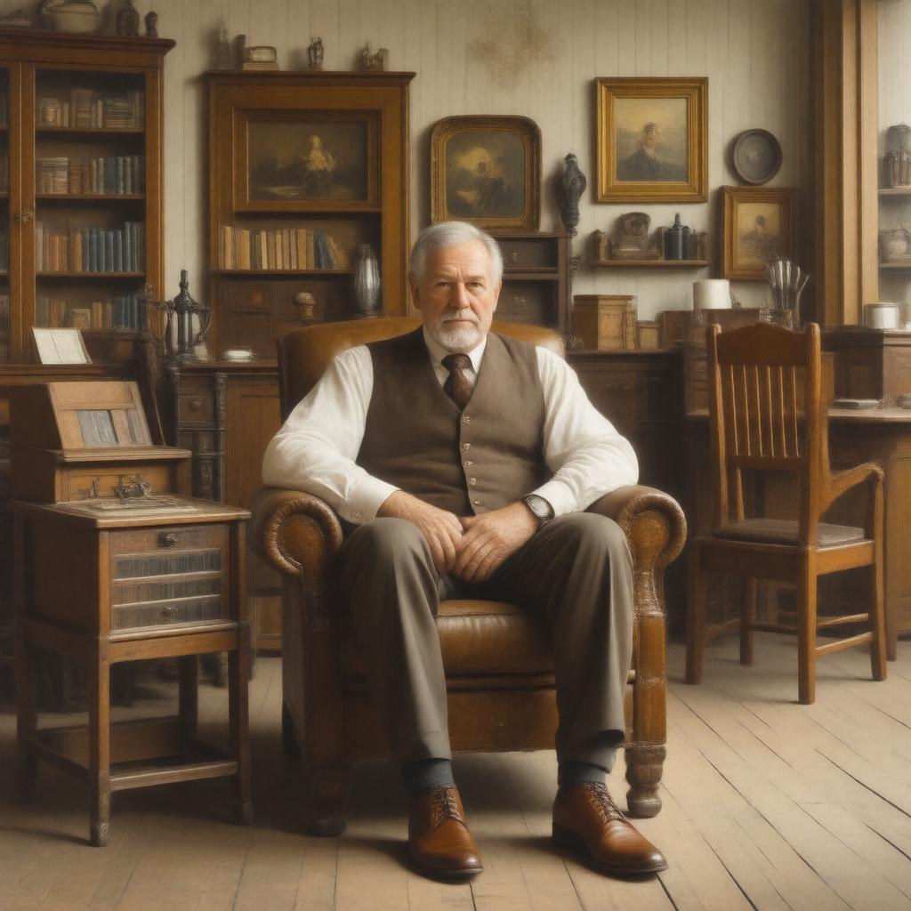 AI-created image of Gustav Stickley