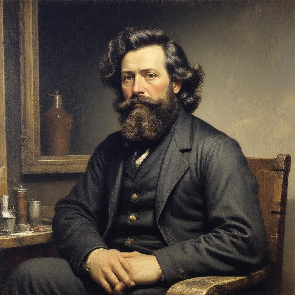 AI-created image of Gustave Courbet