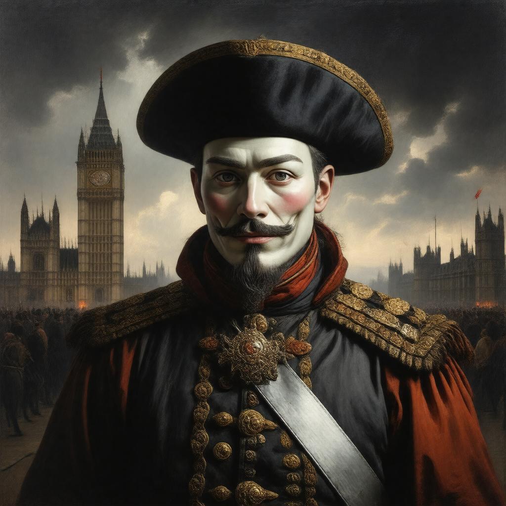 AI-created image of Guy Fawkes