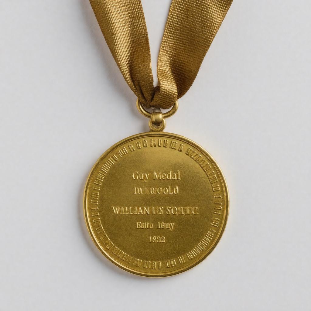 Click to view larger image AI-created image of Guy Medal in Gold