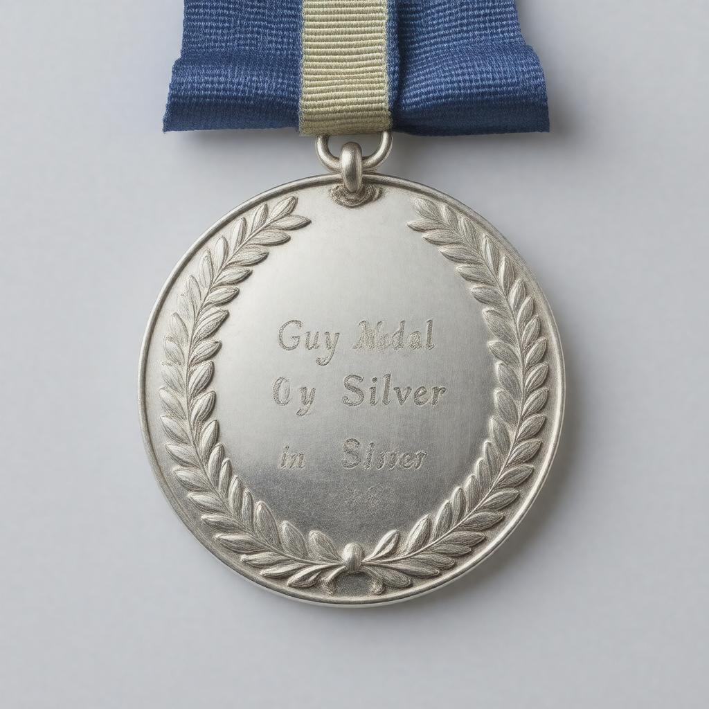 AI-created image of Guy Medal in Silver