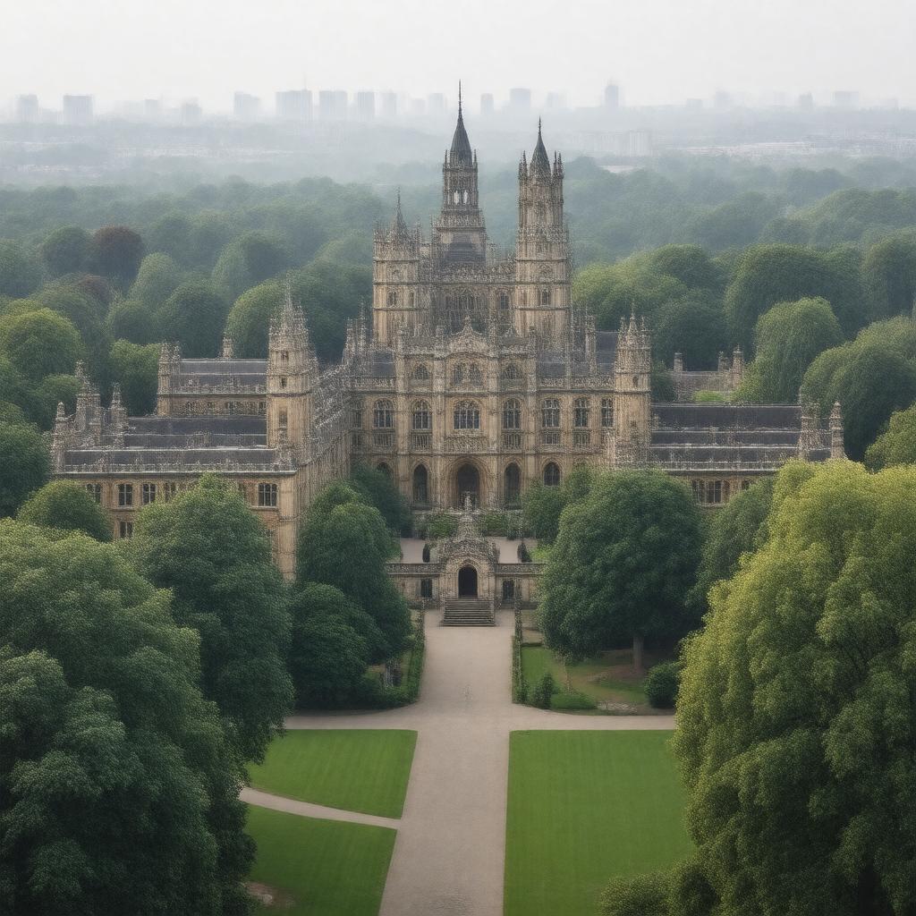 AI-created image of Guy's Campus