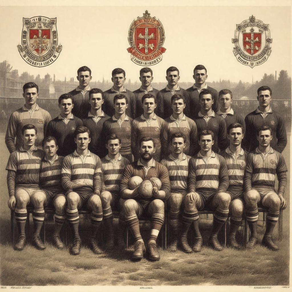 AI-created image of Guy's Hospital Football Club