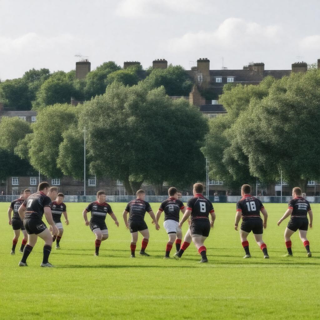 Click to view larger image AI-created image of Guy's Hospital RFC