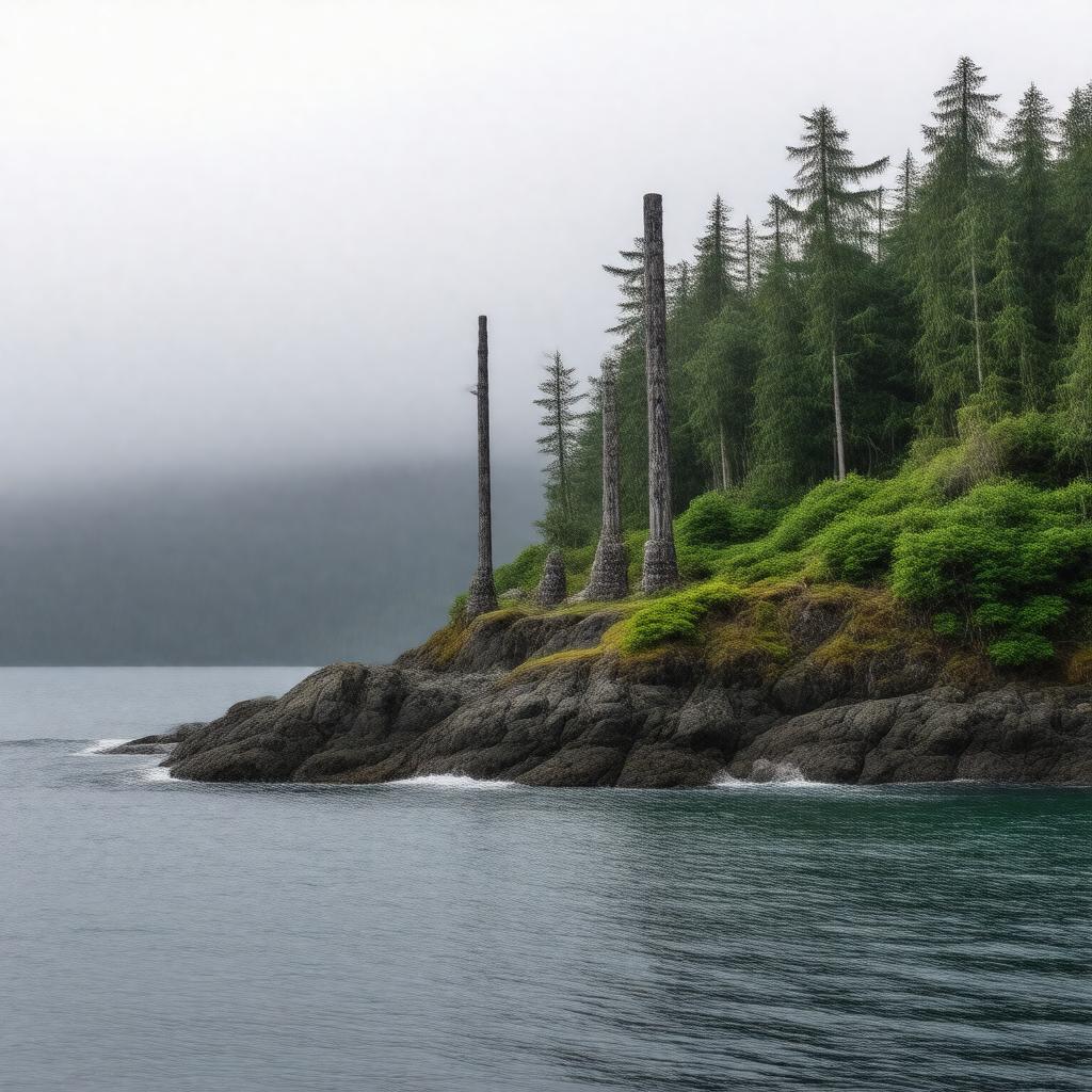 AI-created image of Gwaii Haanas National Park Reserve