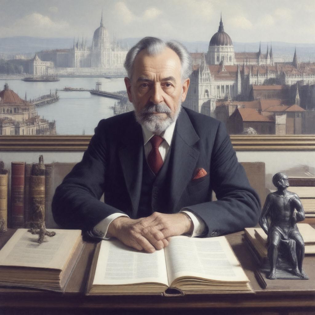 AI-created image of György Lukács