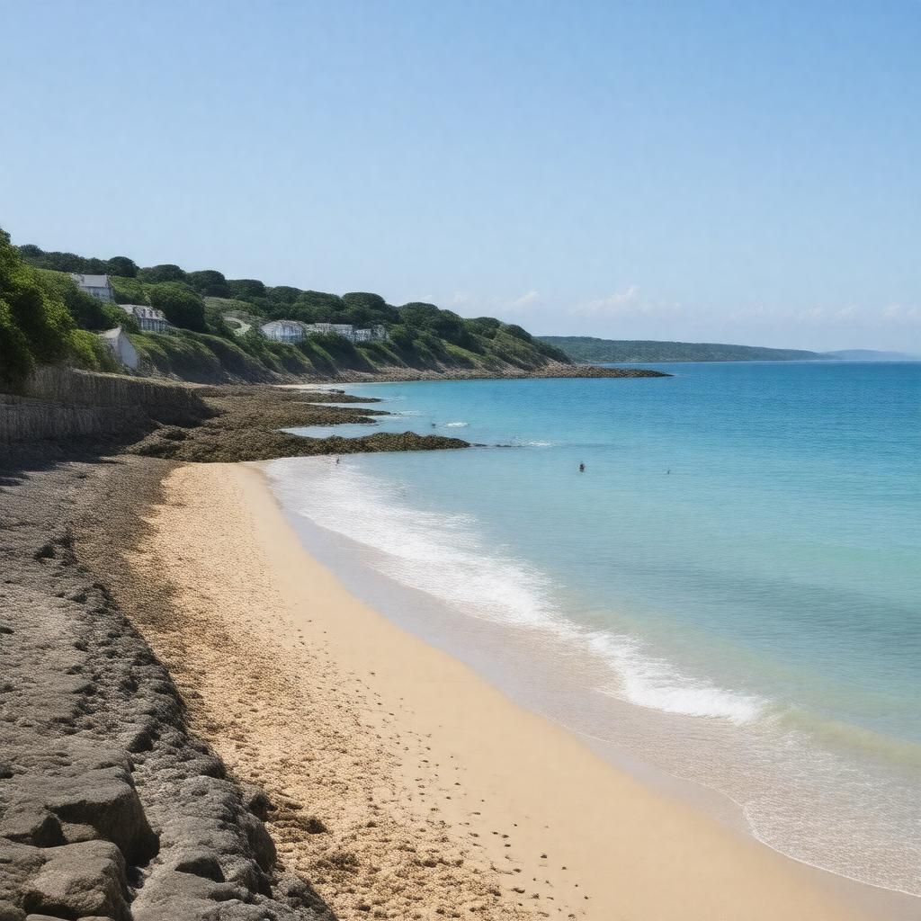 AI-created image of Gyllyngvase Beach