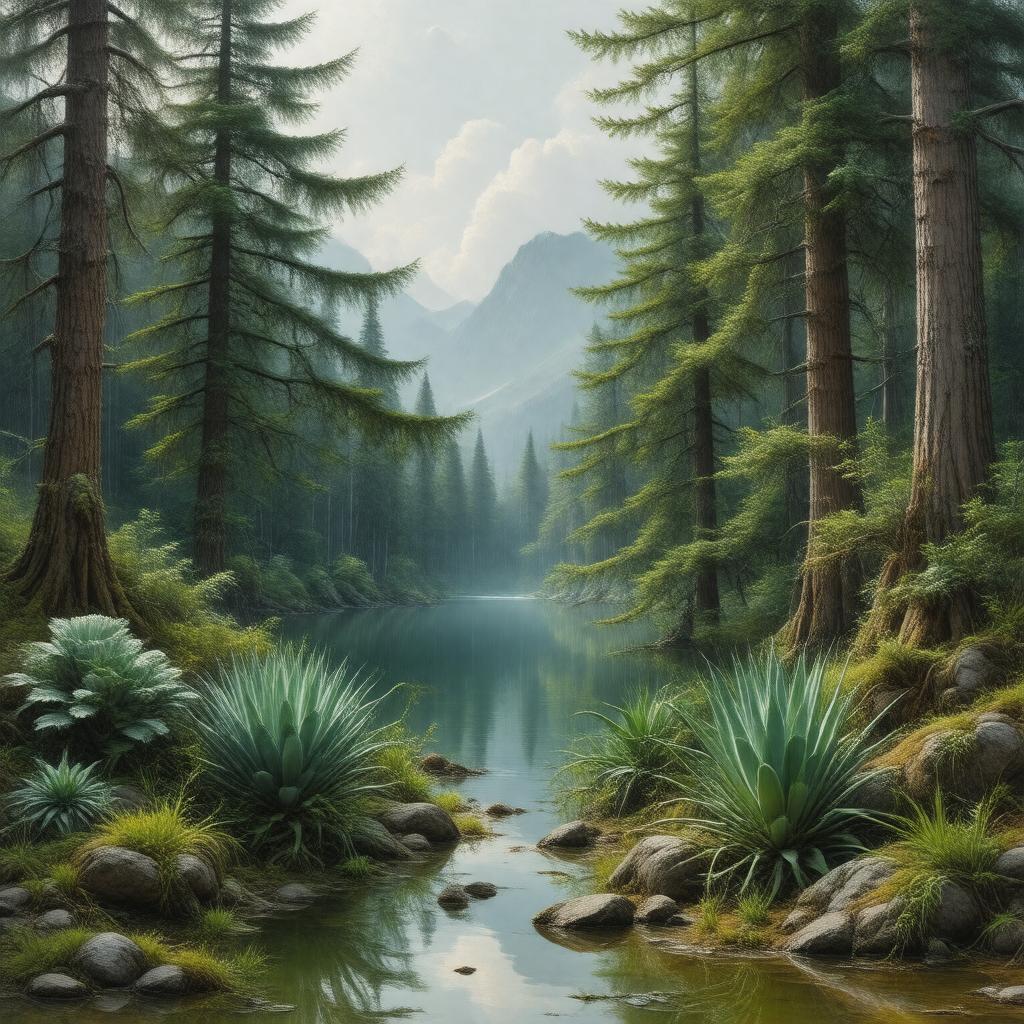 AI-created image of Gymnospermae