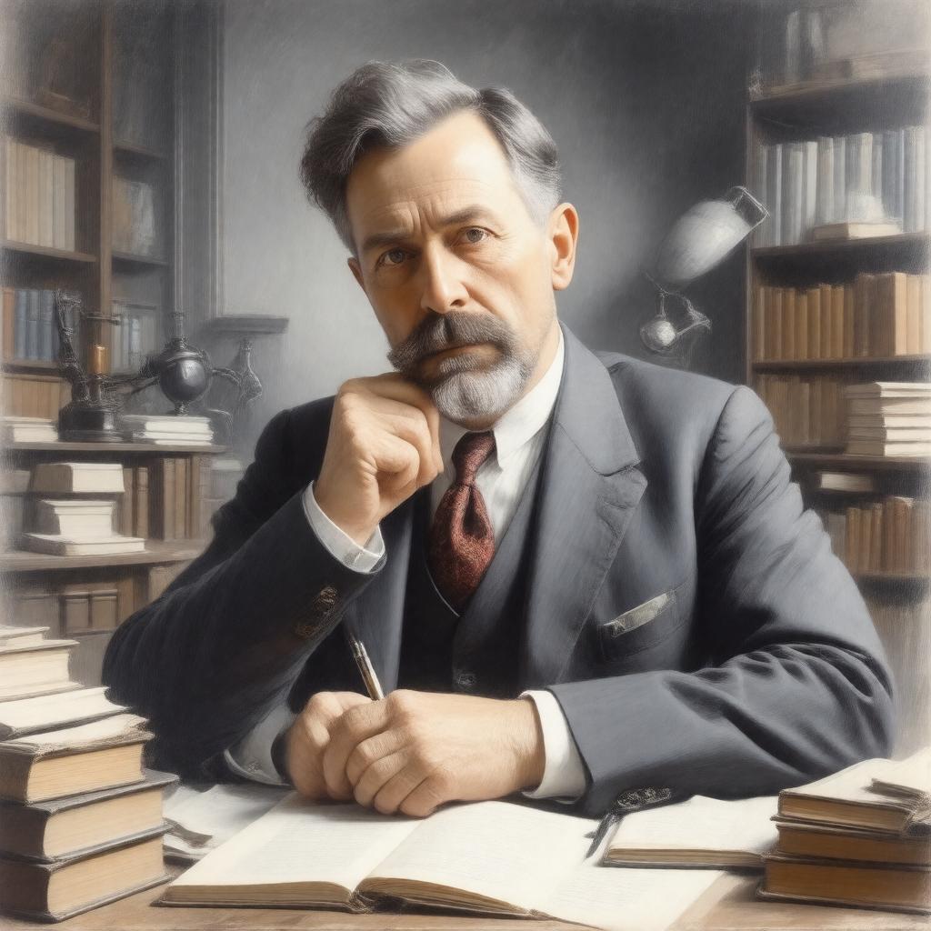 AI-created image of H. G. Wells