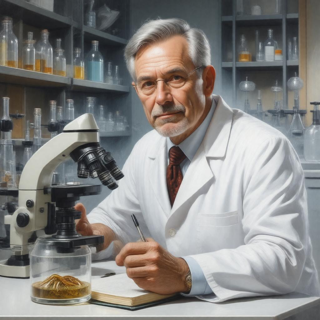 AI-created image of H. Robert Horvitz