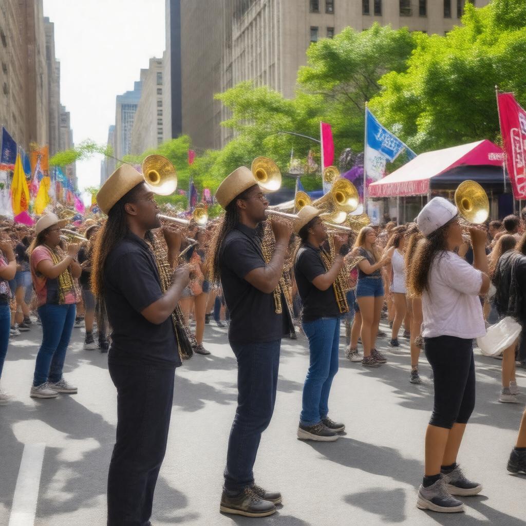 Click to view larger image AI-created image of HONK! NYC