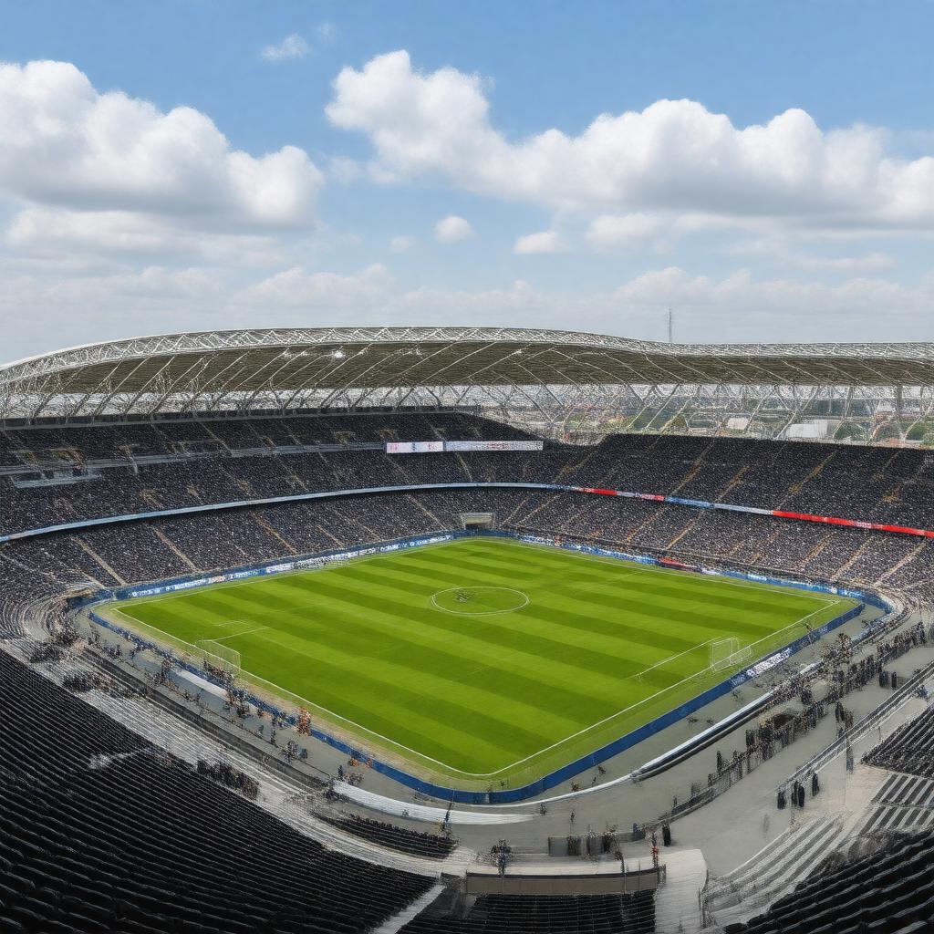AI-created image of HSH Nordbank Arena, Hamburg