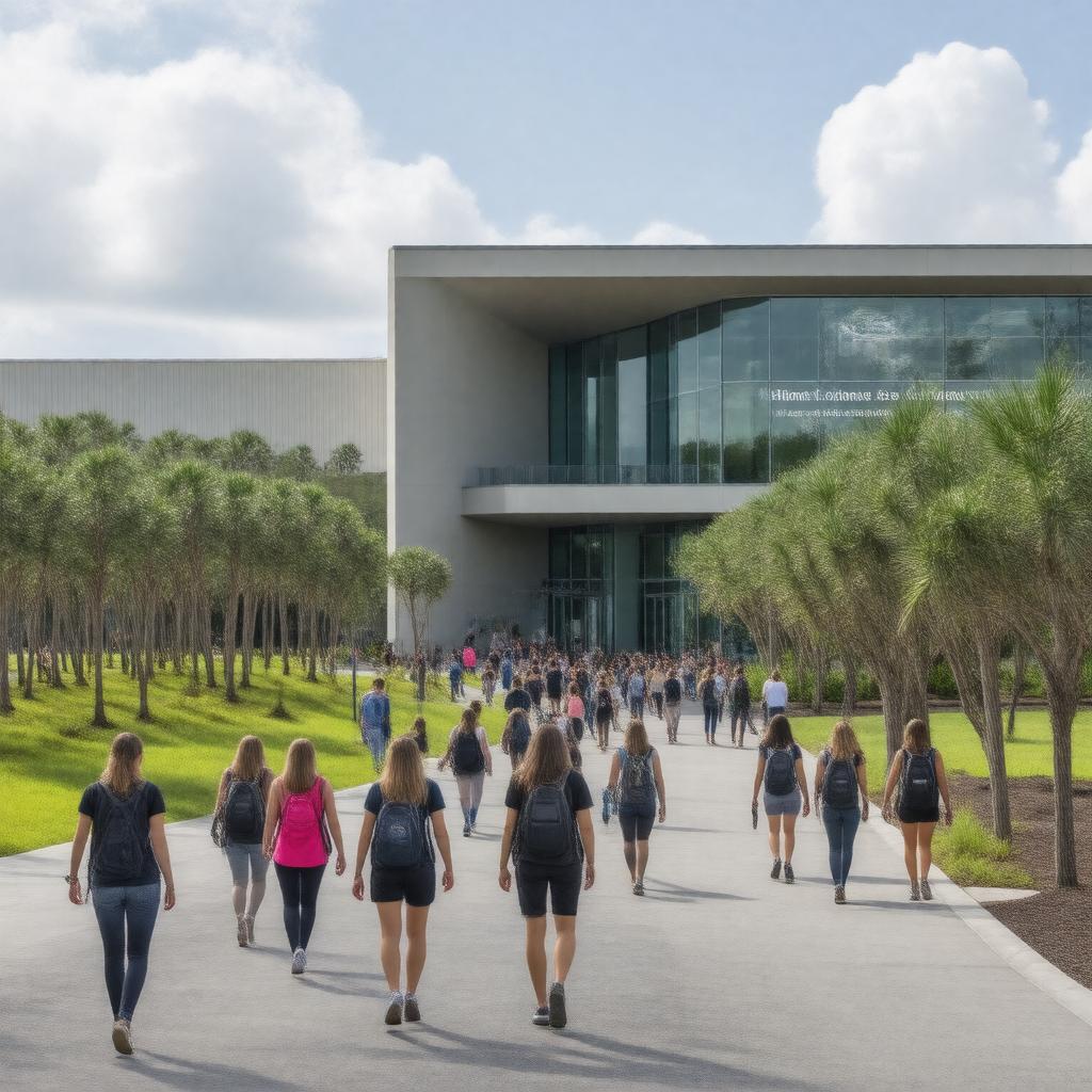 AI-created image of HTC Honors College and Center for Interdisciplinary Studies