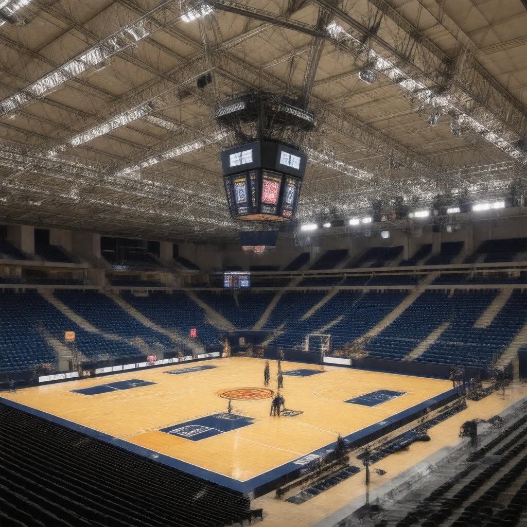 AI-created image of Haas Pavilion