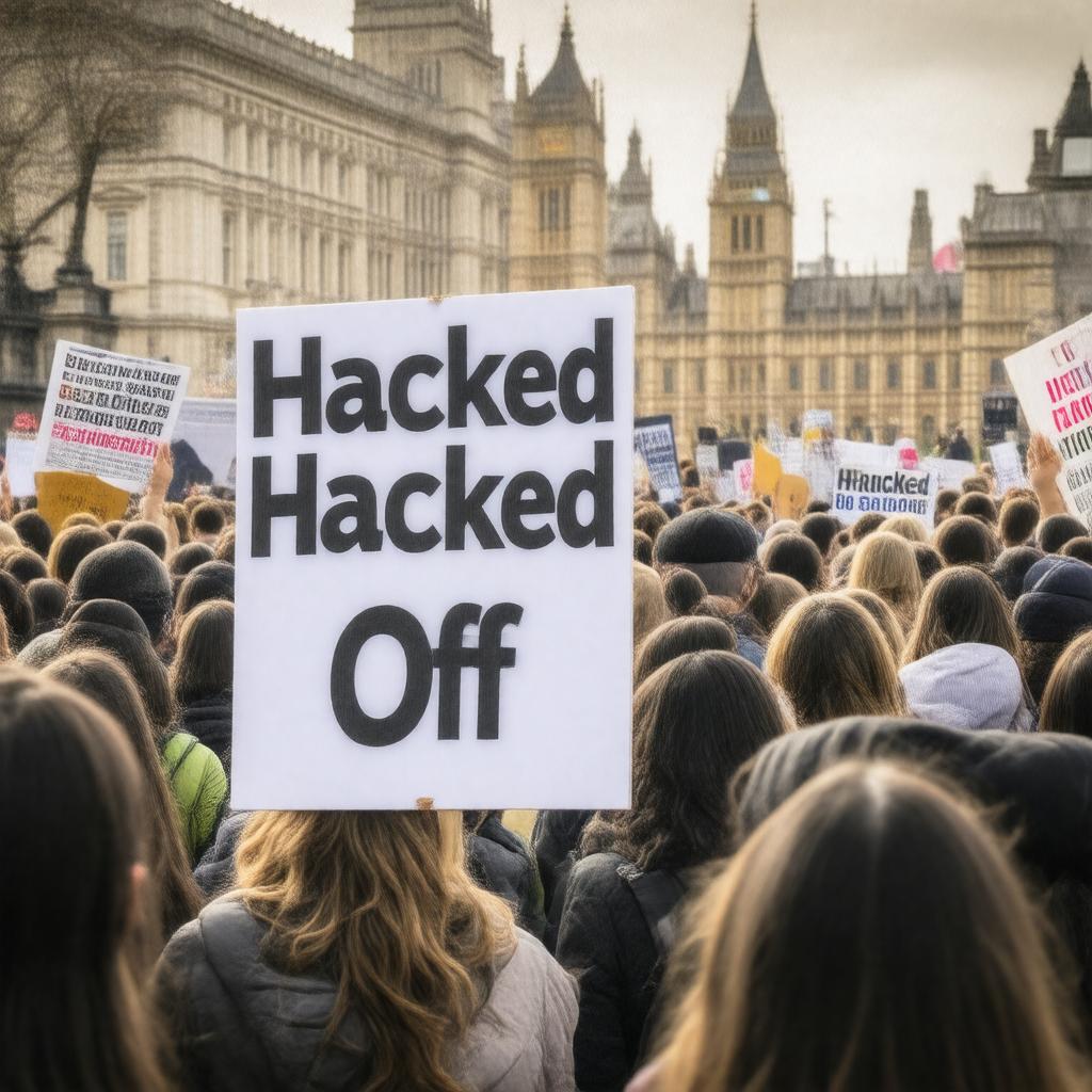 Click to view larger image AI-created image of Hacked Off campaign