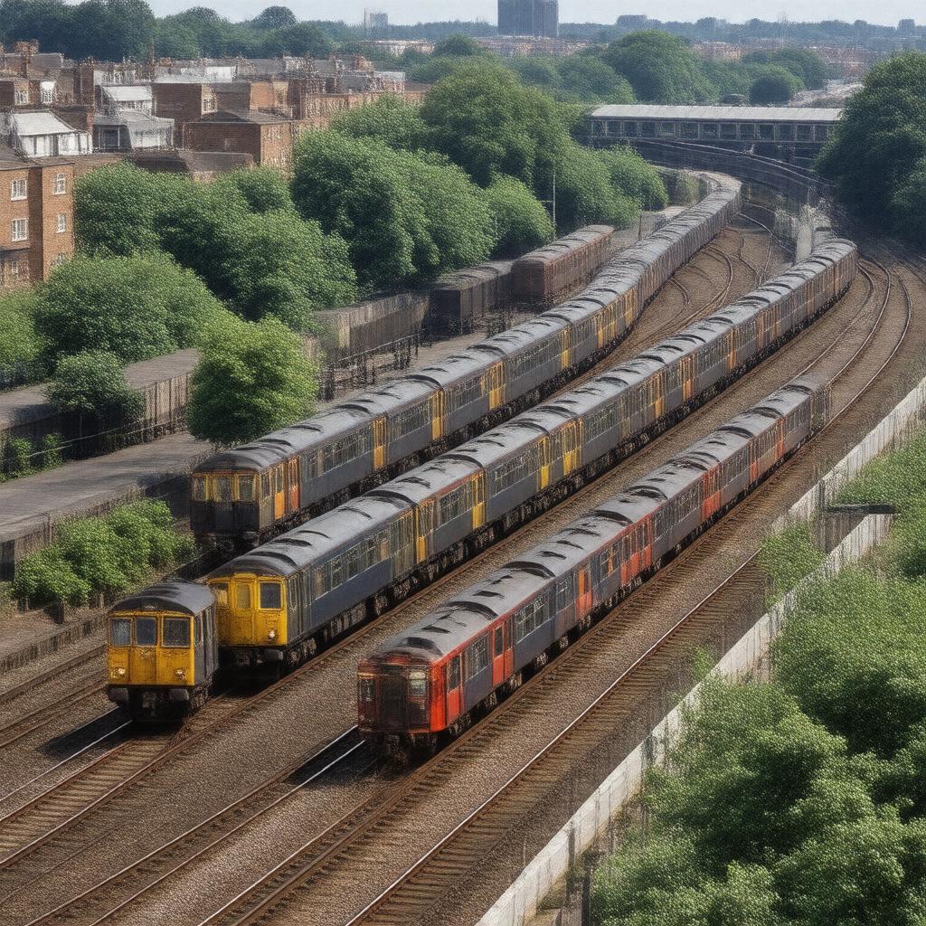AI-created image of Hackney Central Sidings