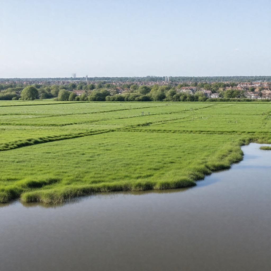 Click to view larger image AI-created image of Hackney Marshes