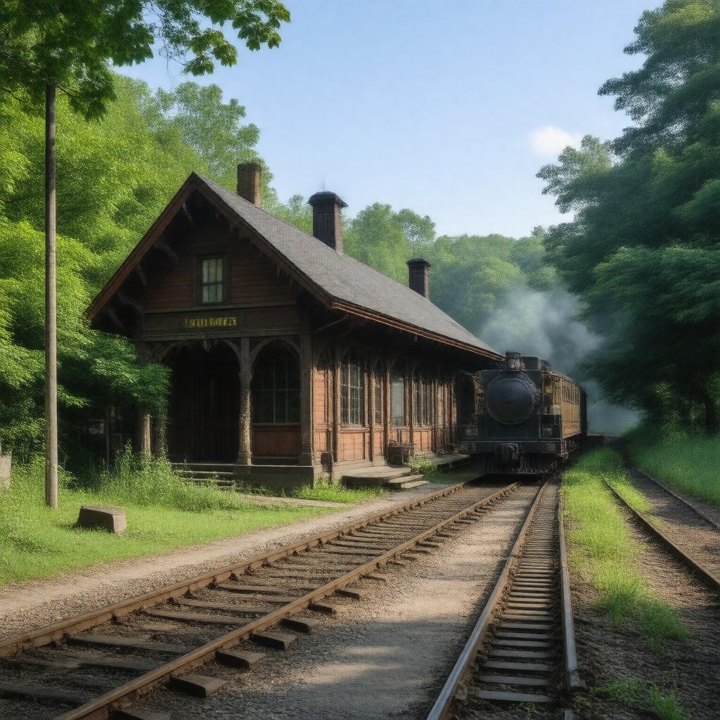 AI-created image of Hadlyme Station