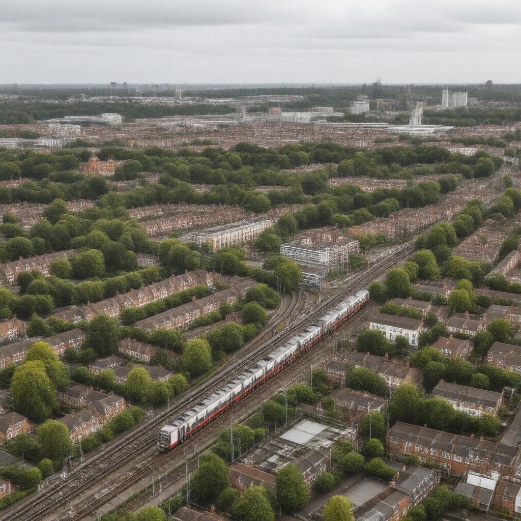 AI-created image of Haggerston, Middlesex, England