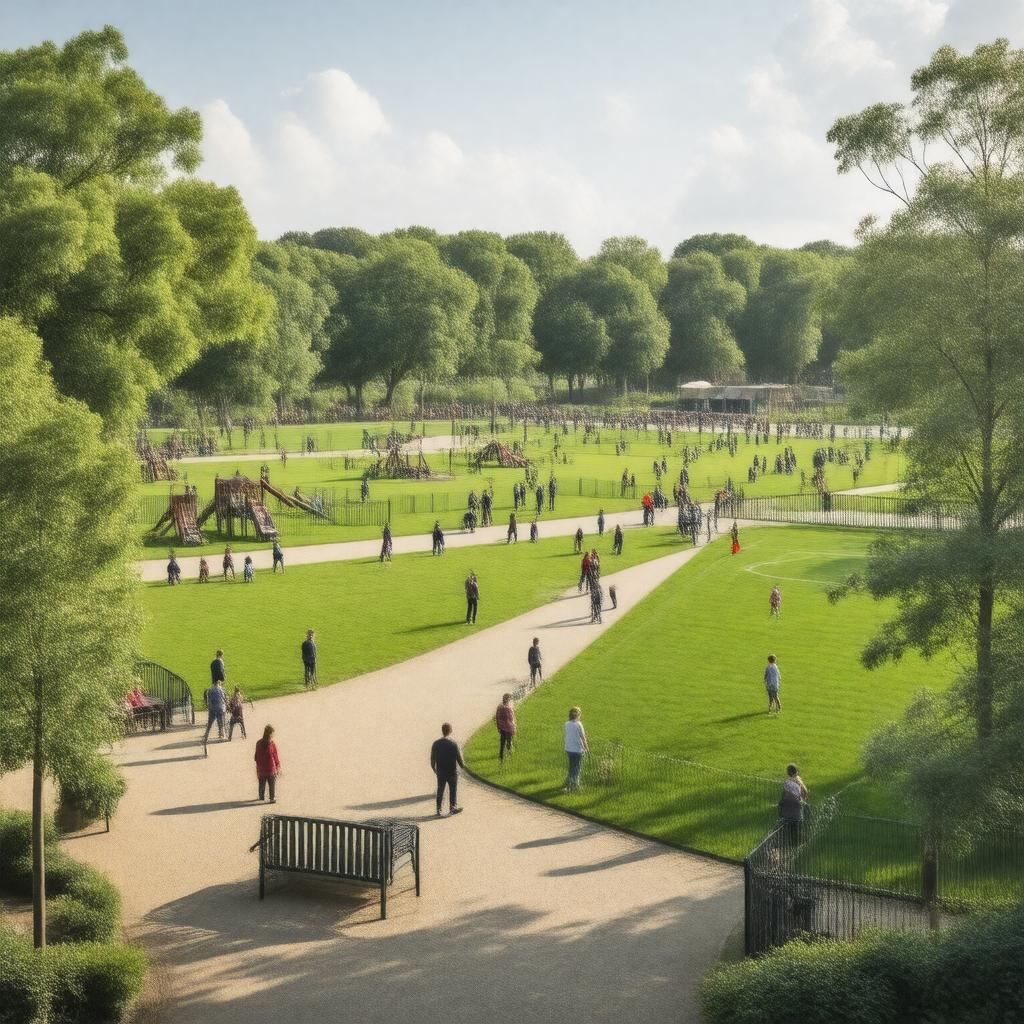 AI-created image of Haggerston Park