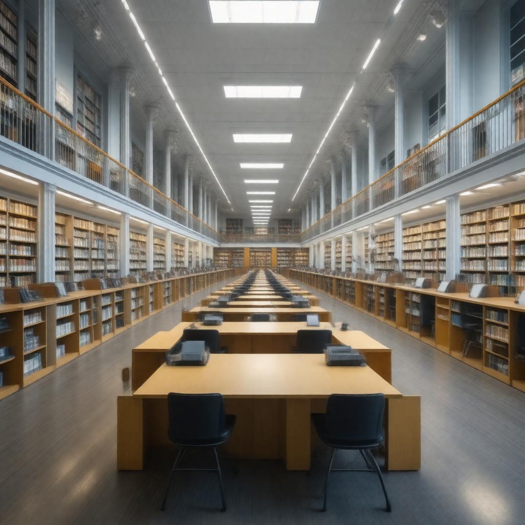 AI-created image of Hahnemann Library