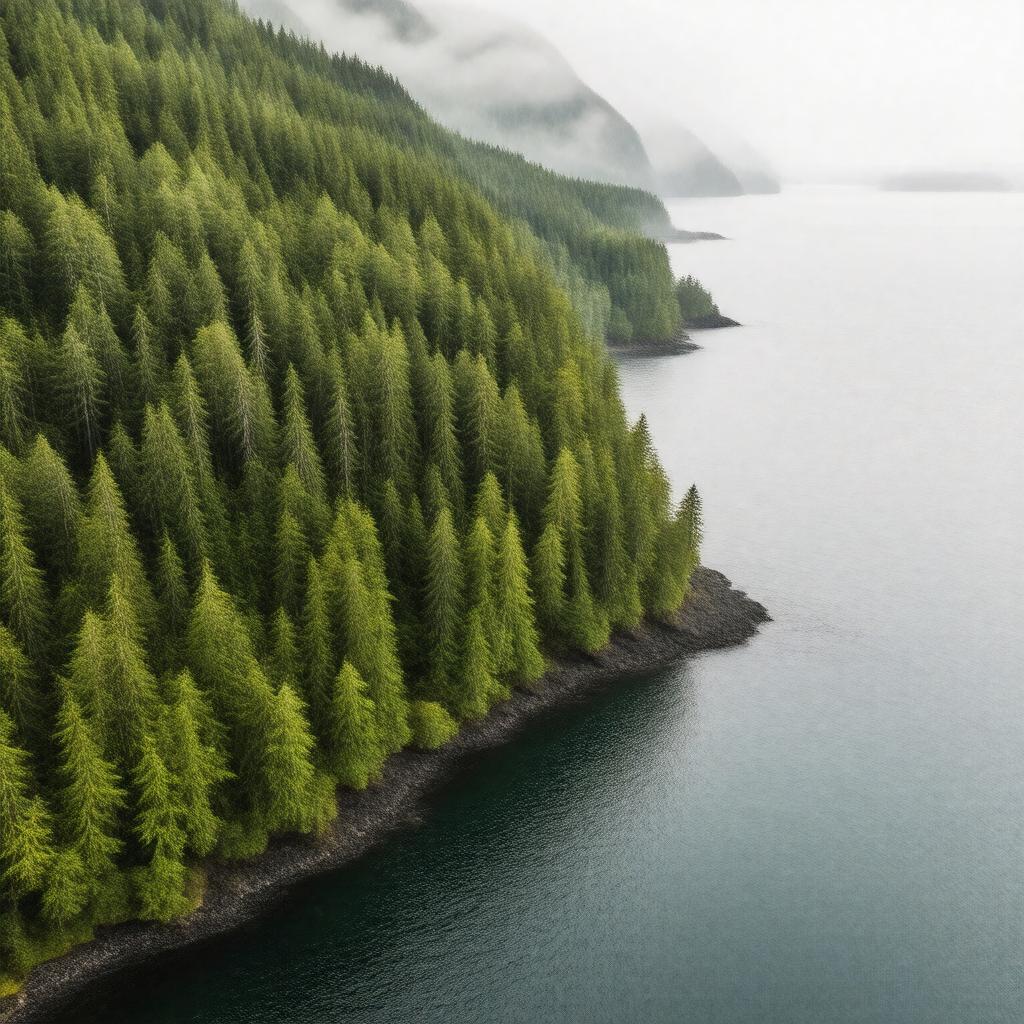 AI-created image of Haida Gwaii