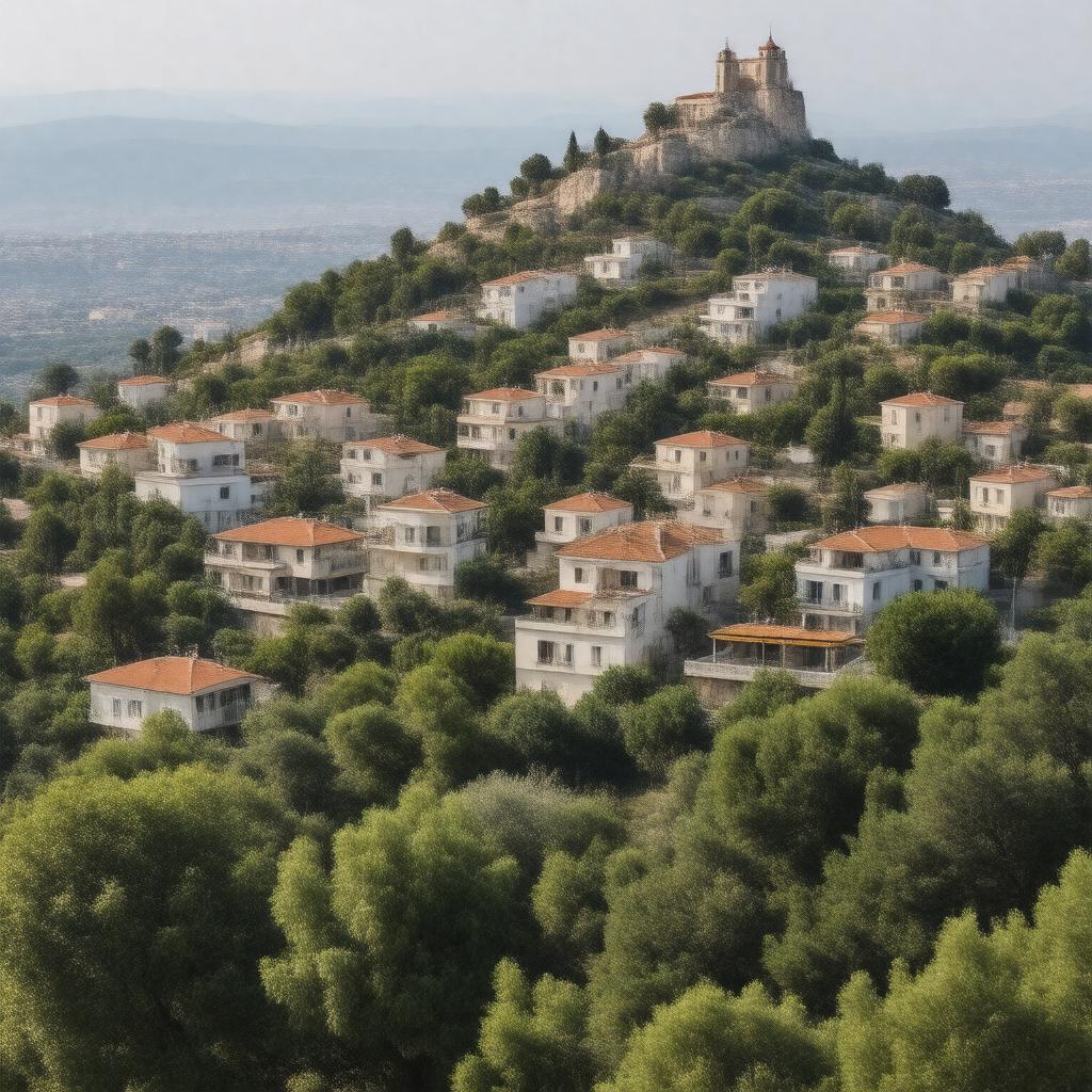 AI-created image of Haifa Ahuza neighborhood