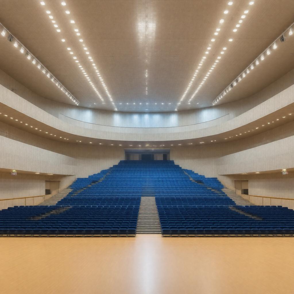 Click to view larger image AI-created image of Haifa Auditorium