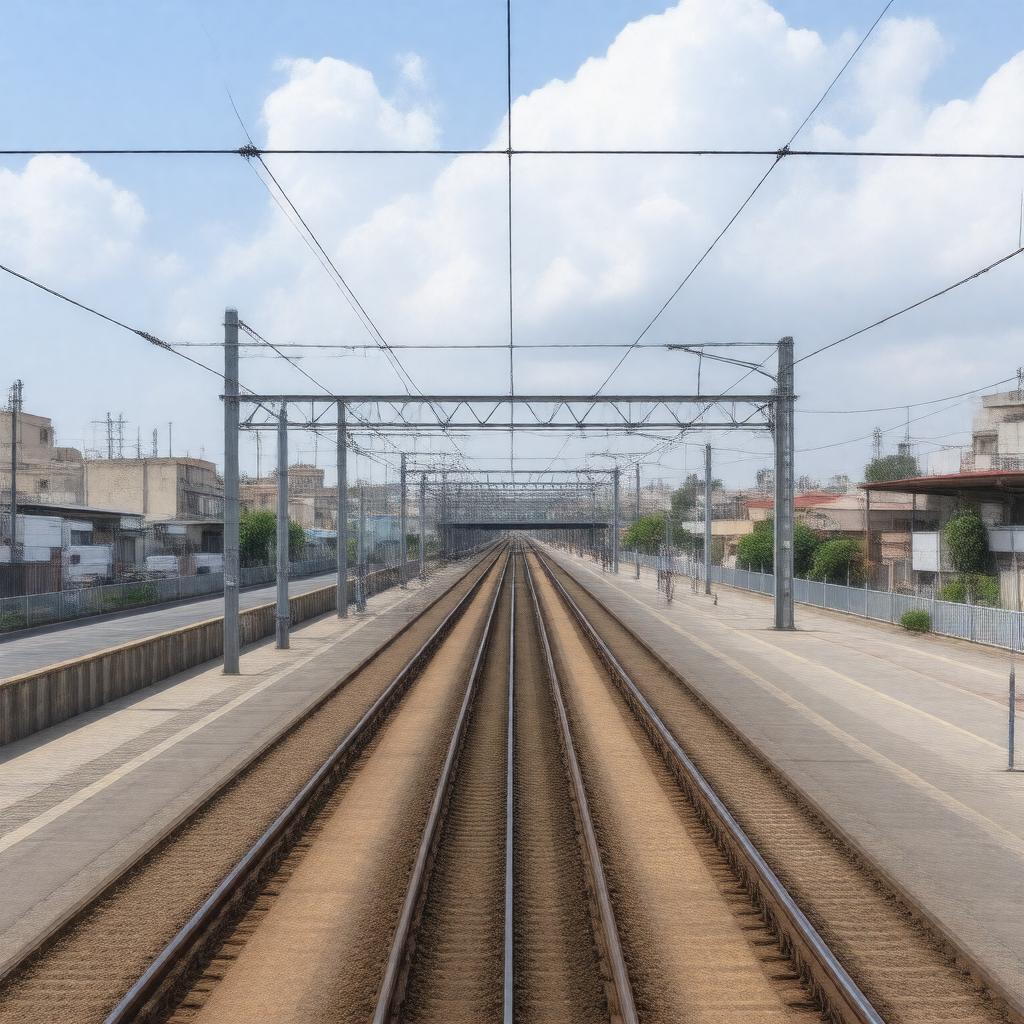 AI-created image of Haifa Bat Galim Railway Station