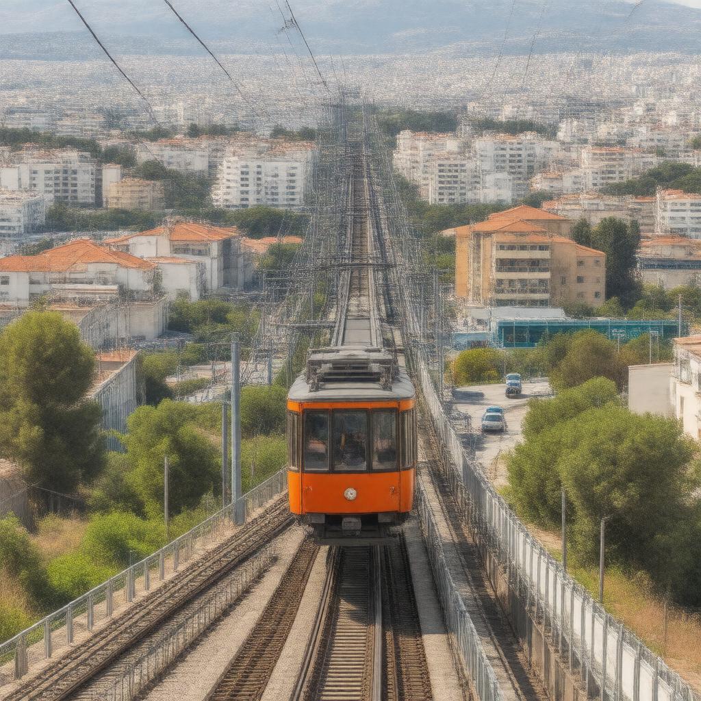 AI-created image of Haifa Cable Car