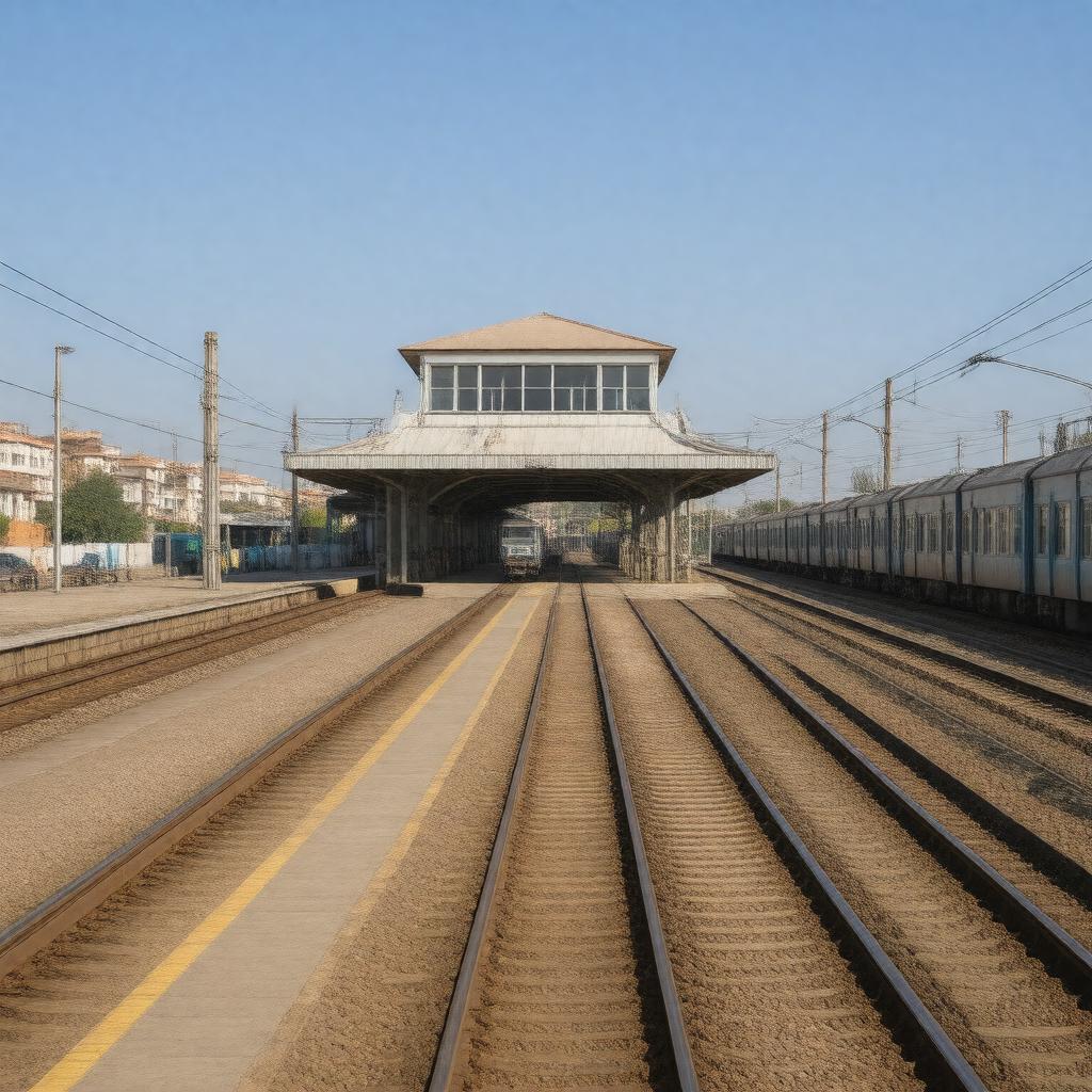 AI-created image of Haifa Kiryat Haim Railway Station