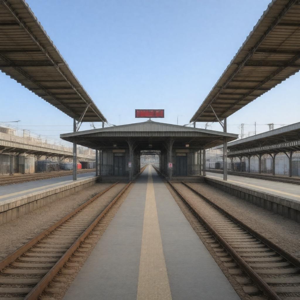 AI-created image of Haifa Kiryat Motzkin Railway Station