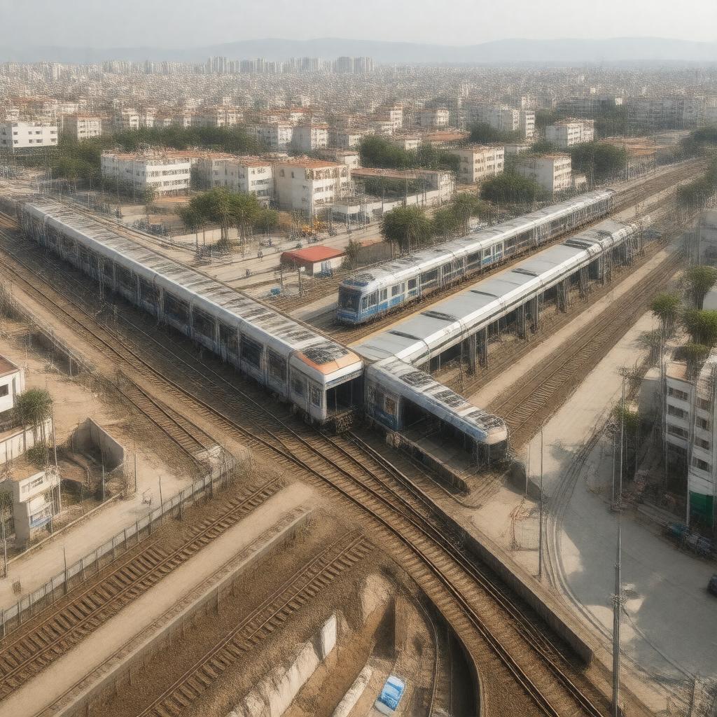 AI-created image of Haifa Krayot Junction