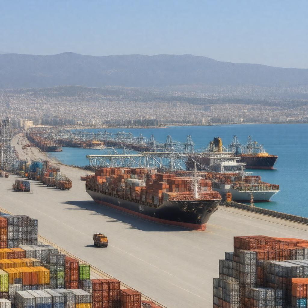 AI-created image of Haifa Port