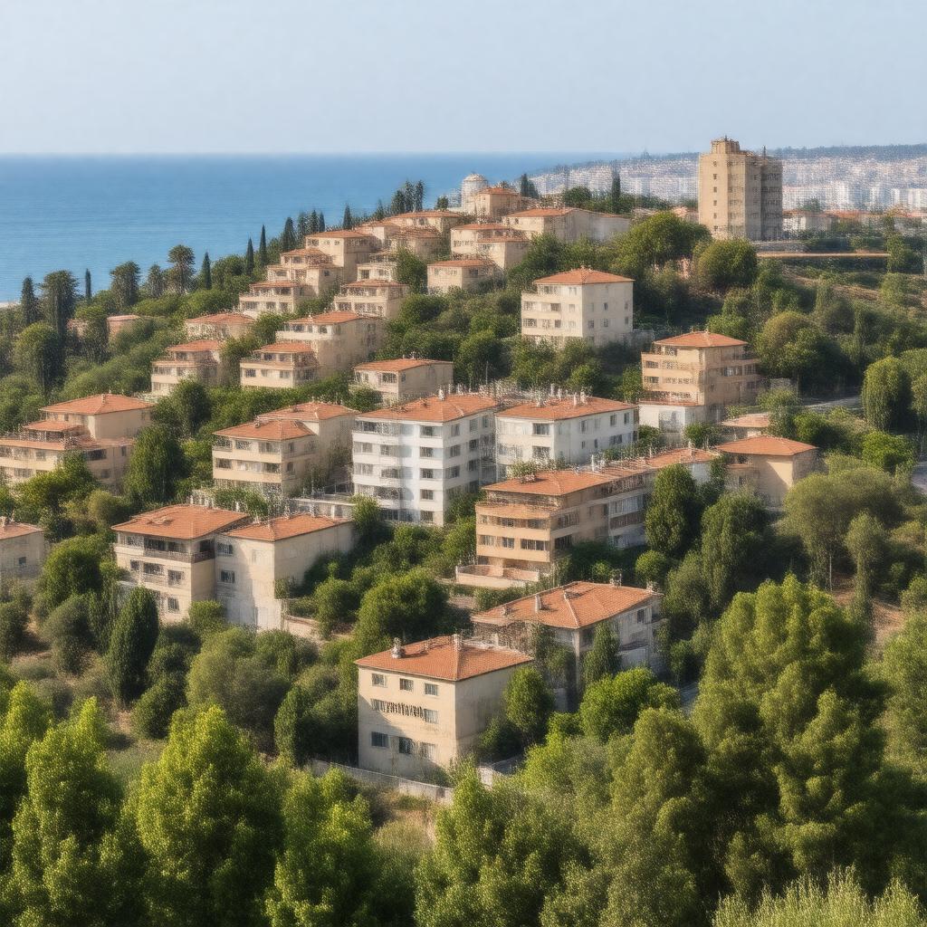 Click to view larger image AI-created image of Haifa Ramat Begin neighborhood