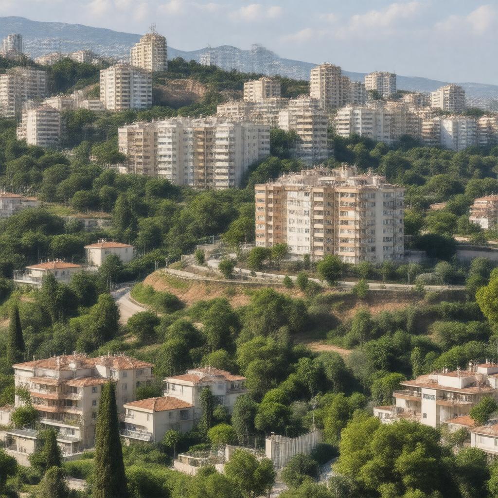 AI-created image of Haifa Ramat Golda neighborhood