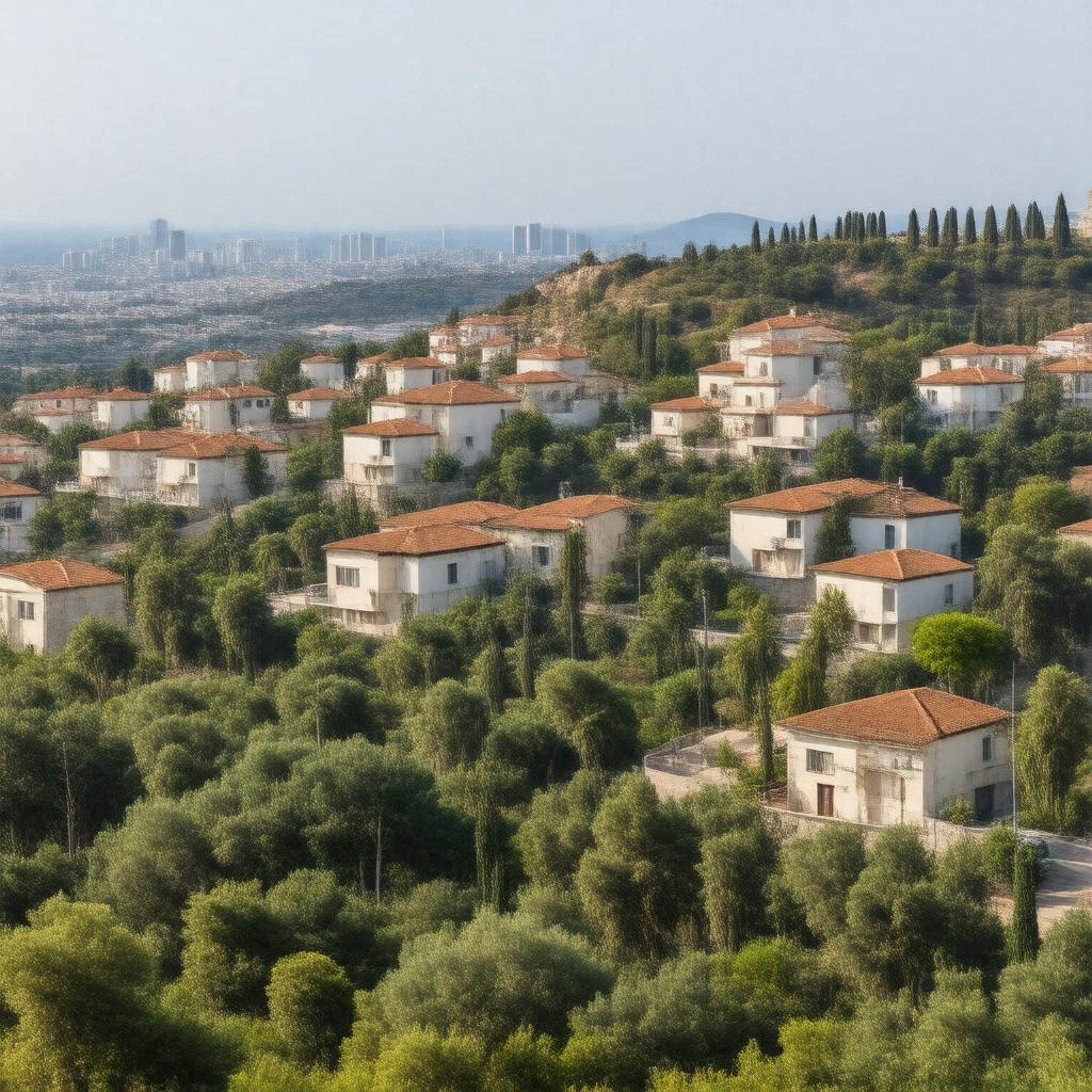 AI-created image of Haifa Ramat Yona neighborhood