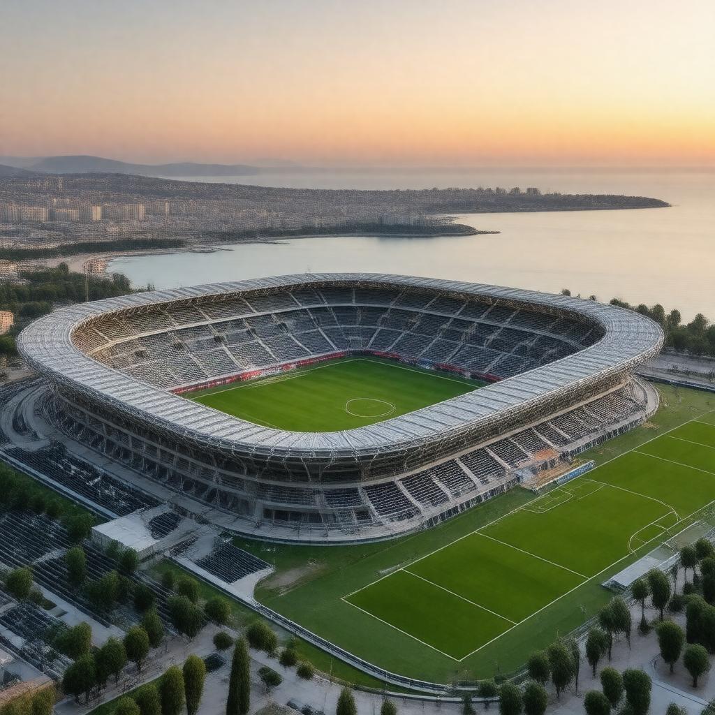 Click to view larger image AI-created image of Haifa Sammy Ofer Stadium