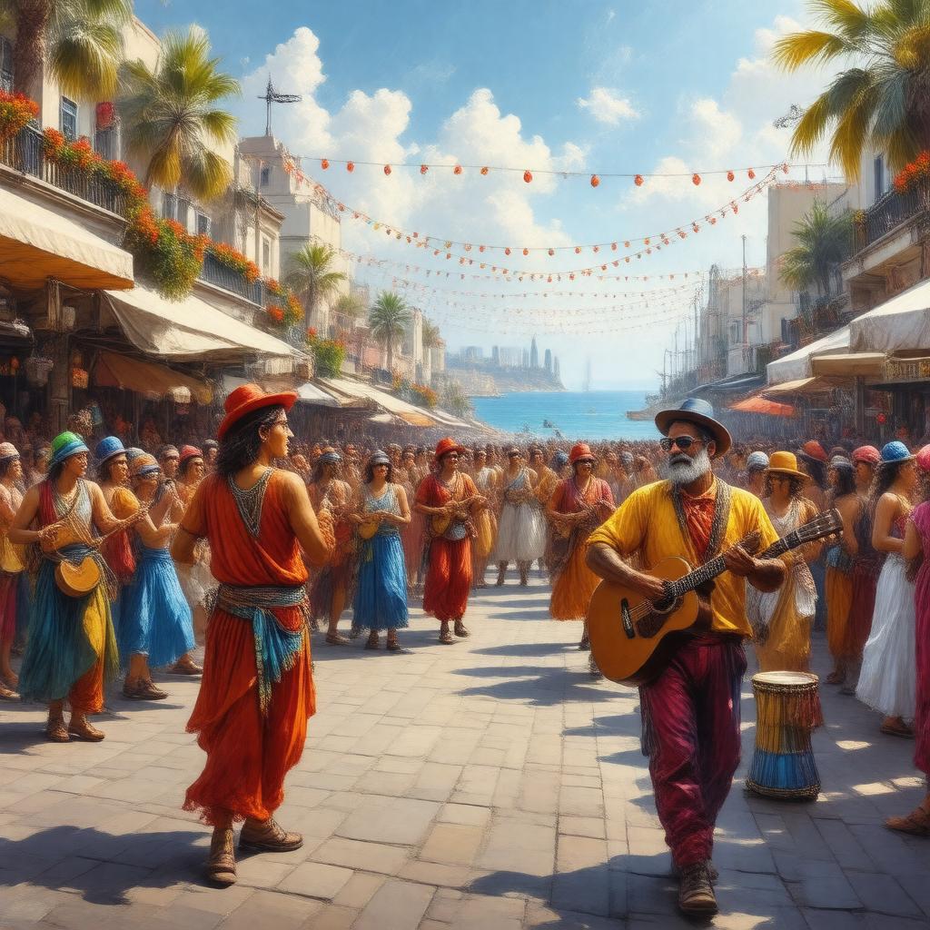 AI-created image of Haifa Street Festival