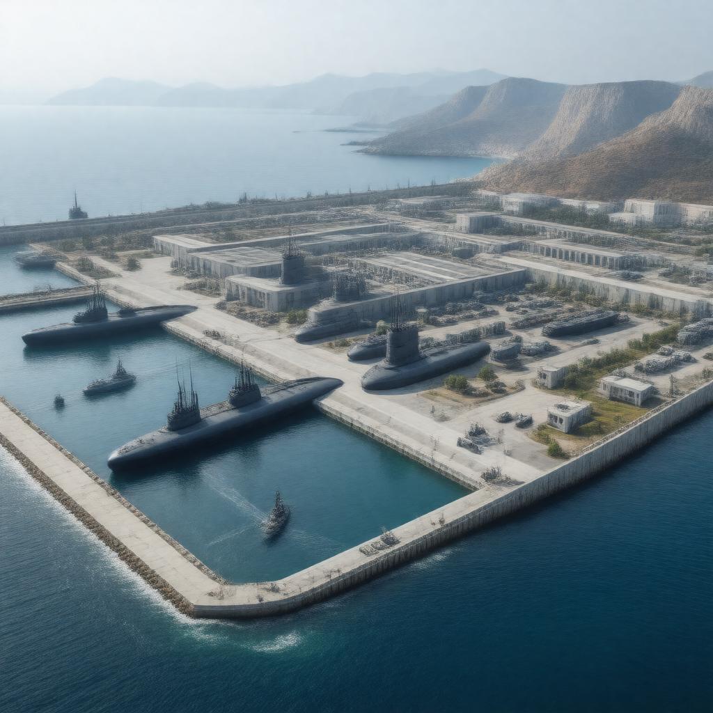 AI-created image of Haifa Submarine Base