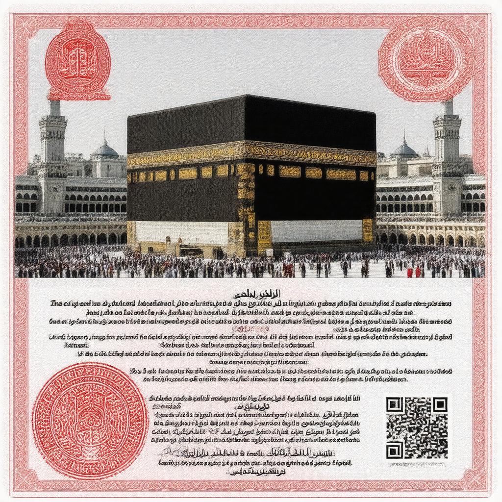 AI-created image of Hajj visa