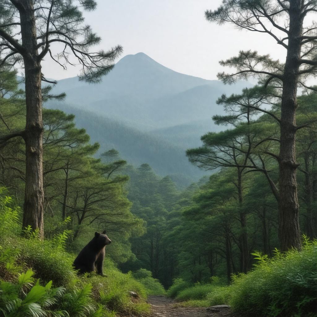 Click to view larger image AI-created image of Hakusan Biosphere Reserve