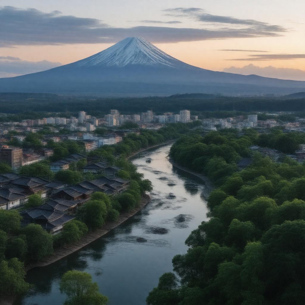 AI-created image of Hakusan, Japan