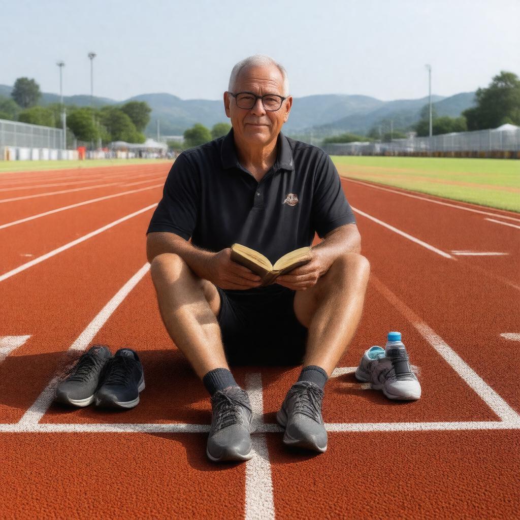 AI-created image of Hal Higdon