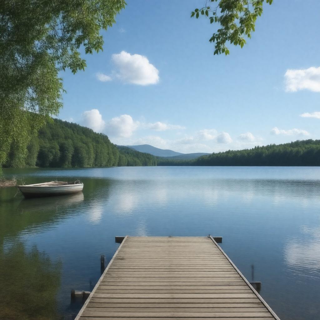 AI-created image of Halcyon Lake