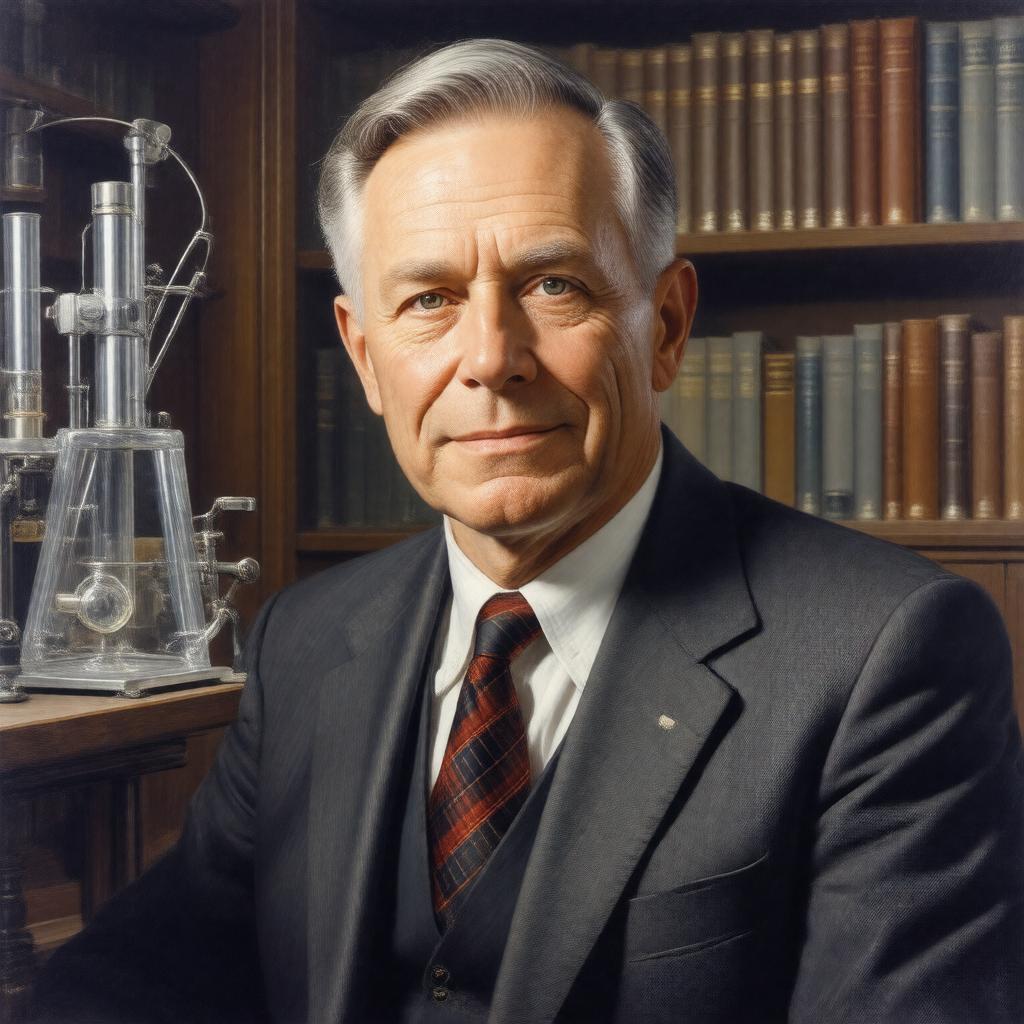 AI-created image of Haldan K. Hartline