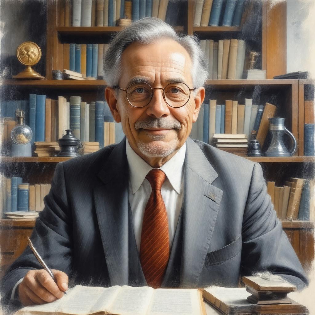 Click to view larger image AI-created image of Haldan Keffer Hartline