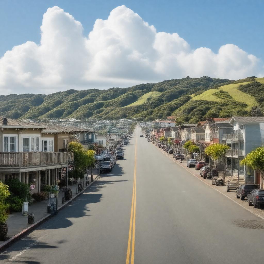 AI-created image of Half Moon Bay