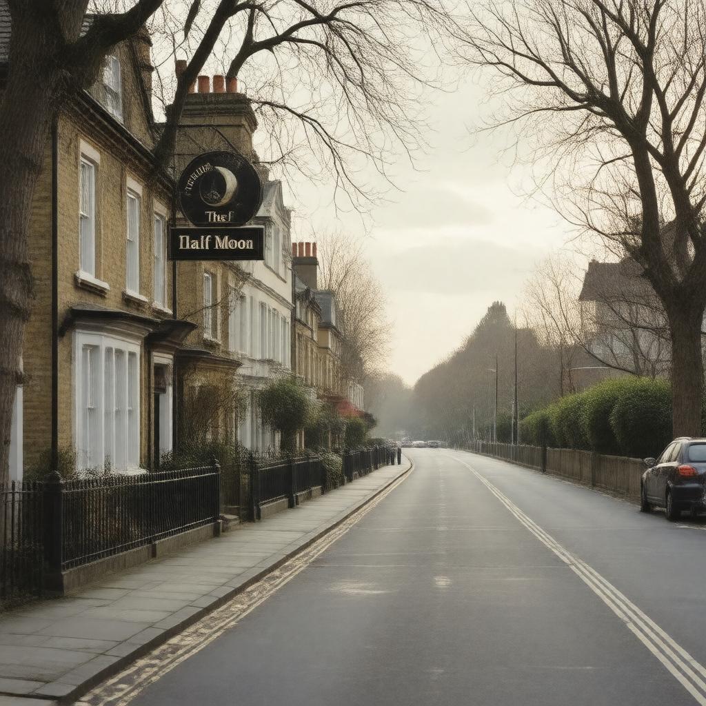 AI-created image of Half Moon Lane